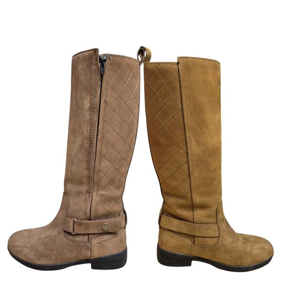 Dublin Brown Leather Full Zip Buckle Equestrian Horse Riding Tall Boots 7 1/2 - Picture 1 of 6